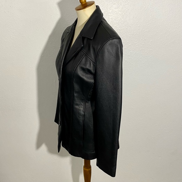 Wilson’s Women’s Black Leather Jacket Size M - Picture 4 of 13